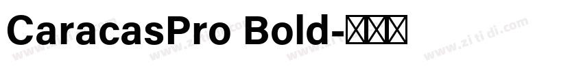 CaracasPro Bold字体转换